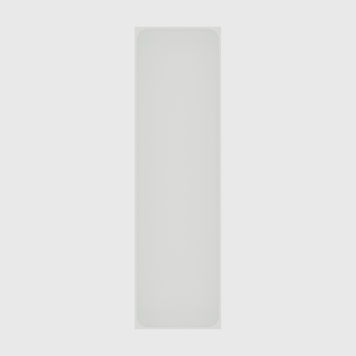 Misc Recetangle Concave 14x4 in Cotton White
