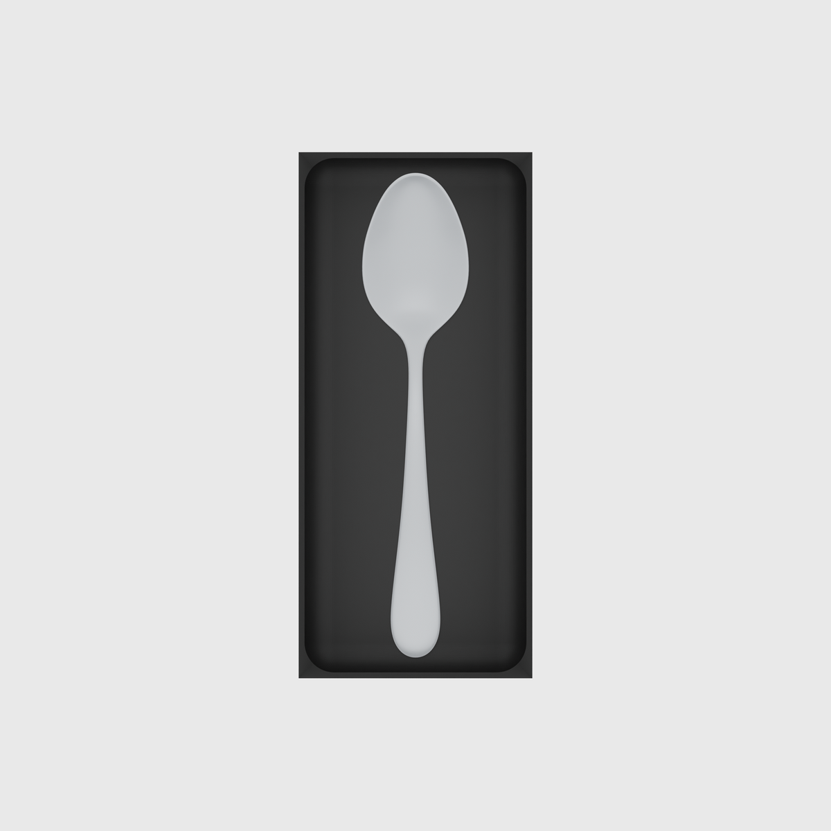 Misc Recetangle Concave 9x4 — example contents in Charcoal Black