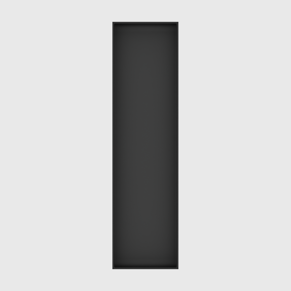 Misc Rectangle 15x4 in Charcoal Black