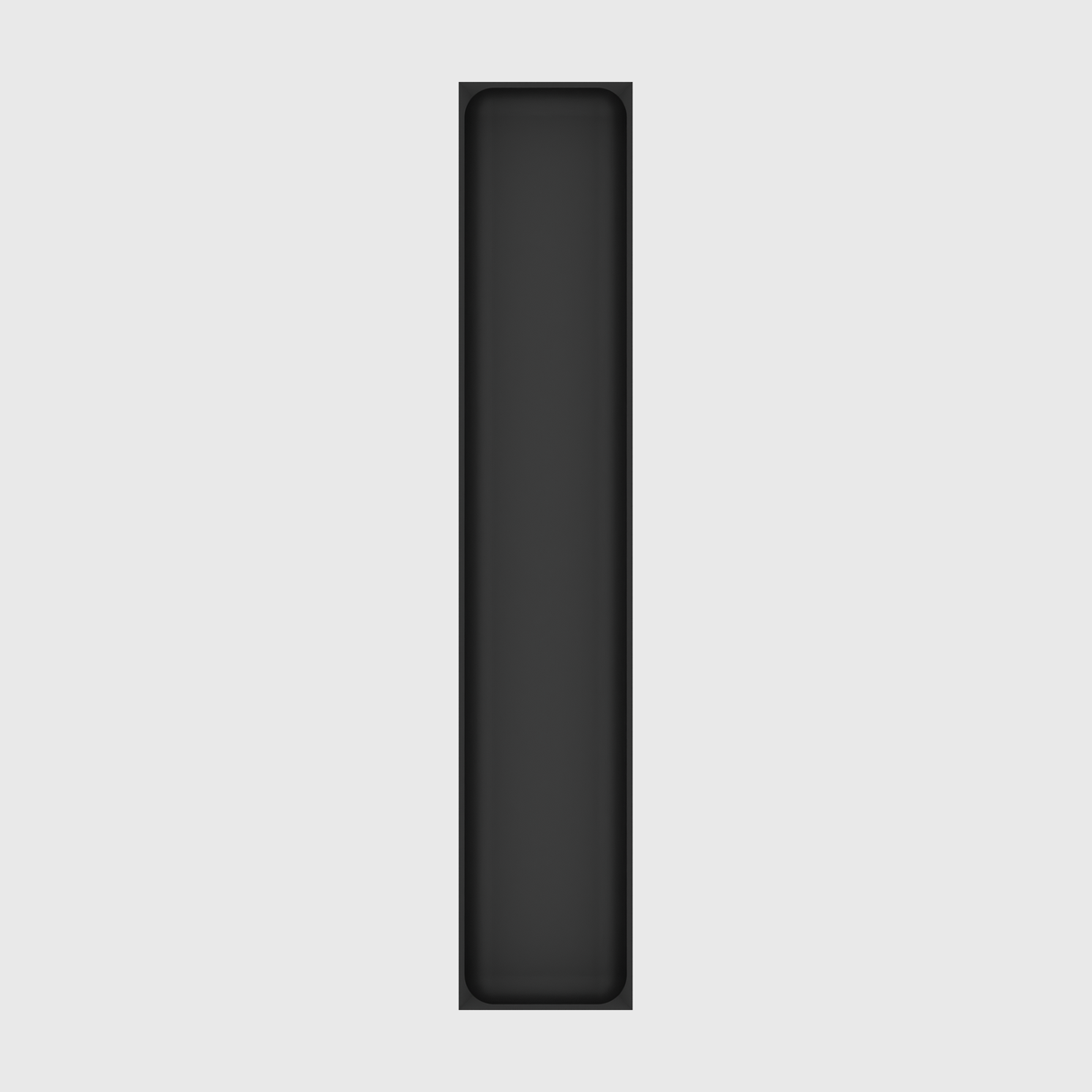 Misc Square Concave 16x3 in Charcoal Black