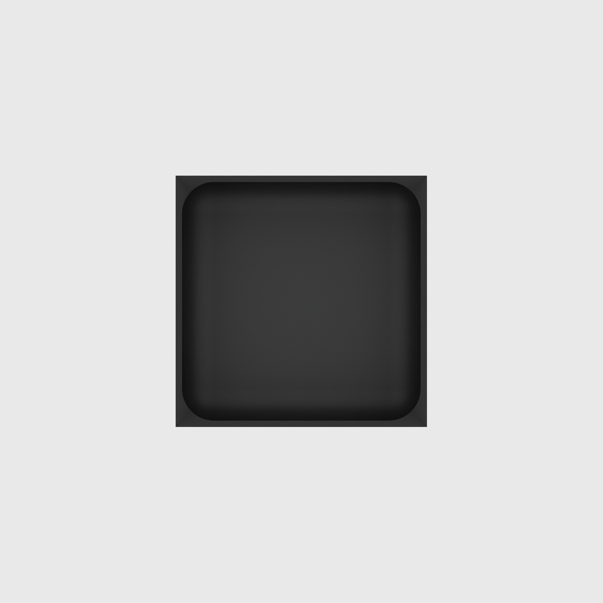Misc Square Concave 4x4 in Charcoal Black