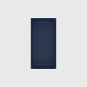 Mid-Sized Rectangle Organiser in Army Blue — 8×4 modular drawer organiser, food-safe PLA bioplastic, alternate angle
