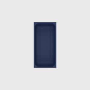 Medium Rectangle Organiser in Army Blue — 6×3 modular drawer organiser, food-safe PLA bioplastic, alternate angle