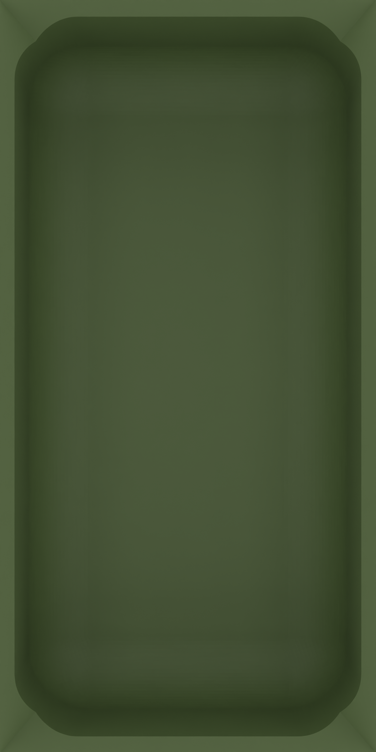 Medium Rectangle Organiser in Olive Green — 6×3 modular drawer organiser, food-safe PLA bioplastic, drawer-builder placement outline showing the module footprint