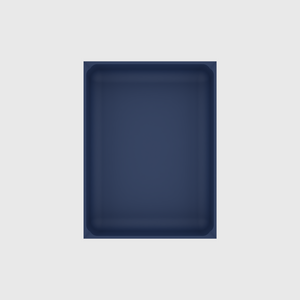 Versatile Rectangle Kitchen Organiser in Army Blue — 8×6 modular drawer organiser, food-safe PLA bioplastic, alternate angle