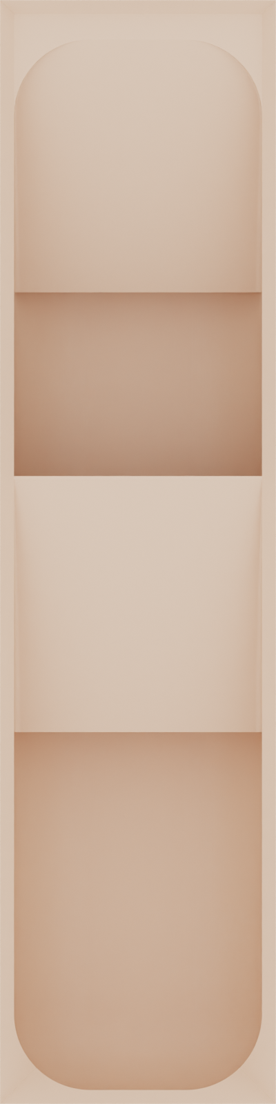Tiered tray organiser – 8x2 (236 × 59 mm) in Army Beige