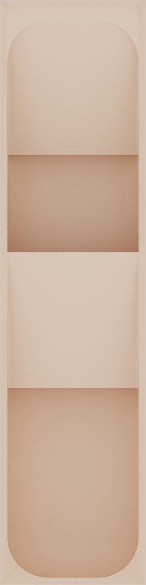 Tiered tray organiser – 8x2 (236 × 59 mm) in Army Beige
