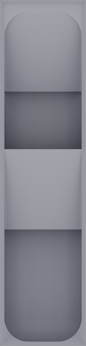 Tiered tray organiser – 8x2 (236 × 59 mm) in Fossil Grey