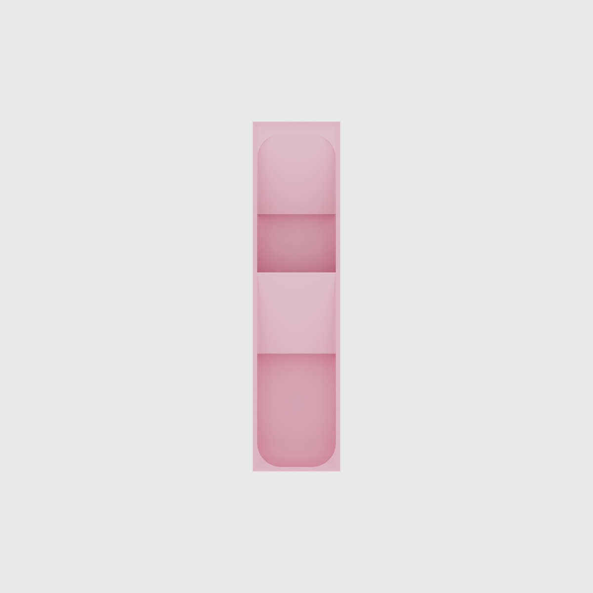 Tiered tray organiser – 8x2 (236 × 59 mm) in Sakura Pink