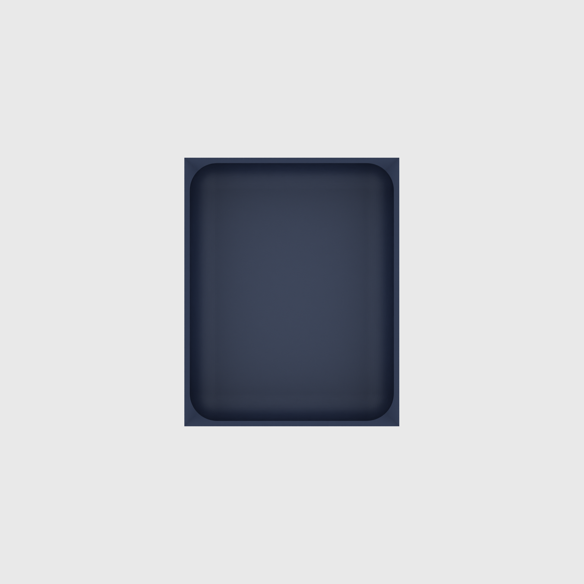 Rectangle Essentials Organiser – 4x5 in Army Blue