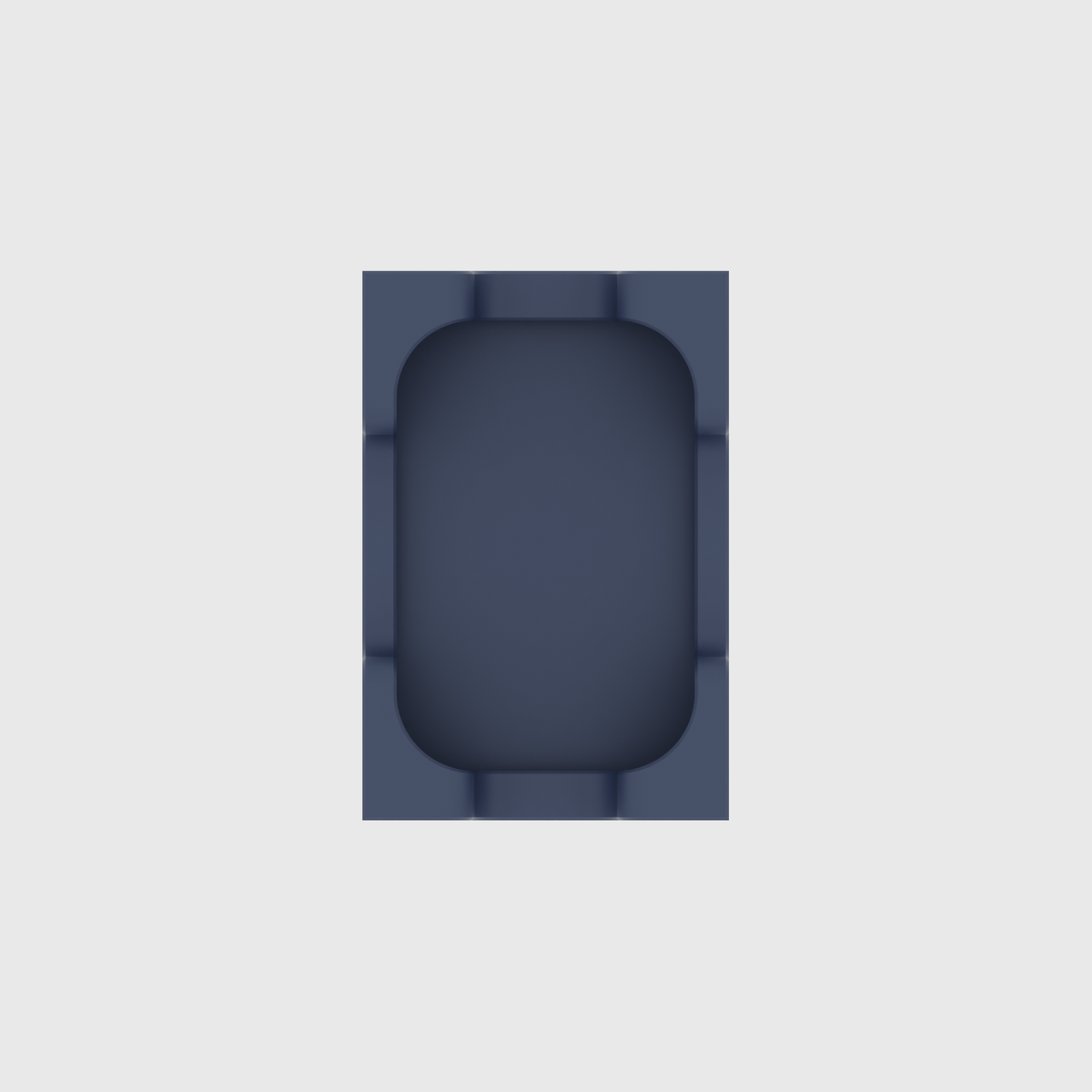 Rectangular Container – 6x4 in Army Blue