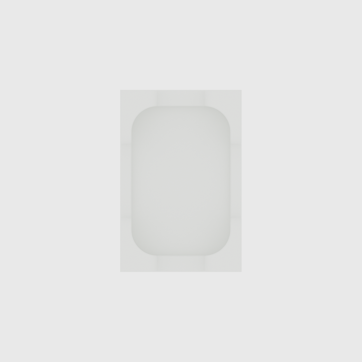 Rectangular Container – 6x4 in Cotton White