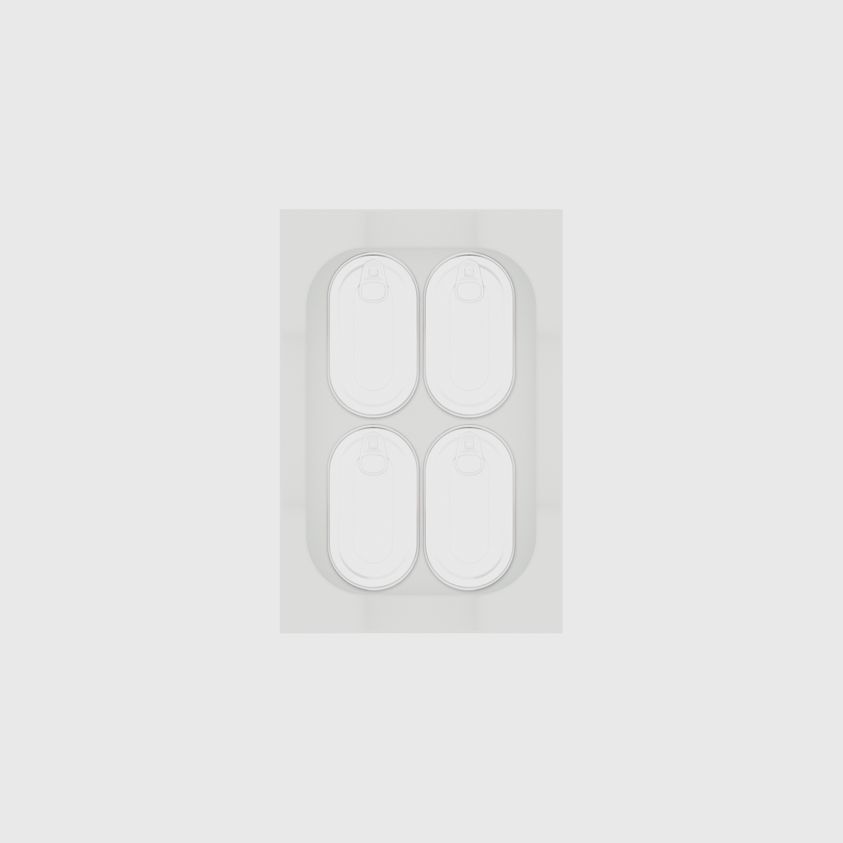 Rectangular Container – 6x4 — example contents in Cotton White