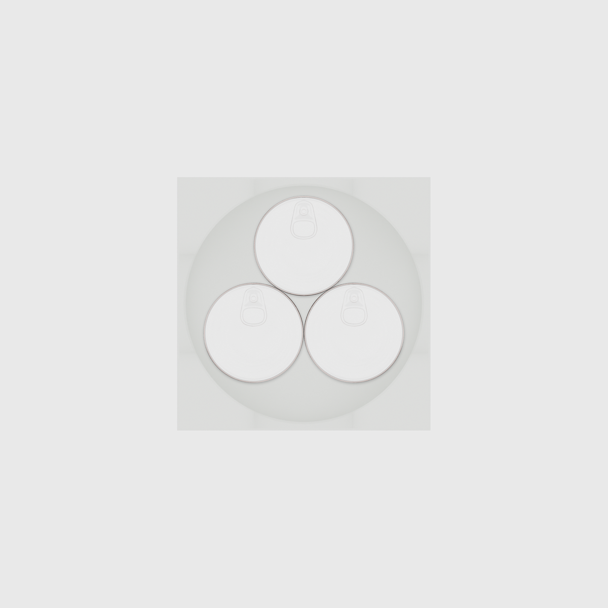 Round Container – 4x4 — example contents in Cotton White