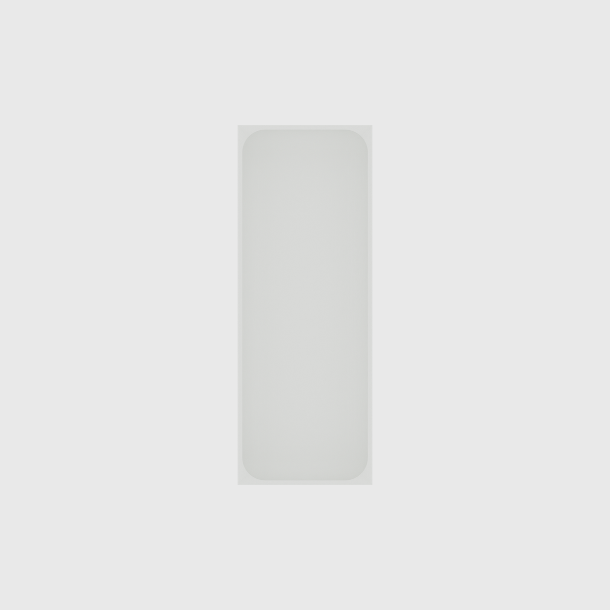 Slim Rectangle Organiser – 8x3 in Cotton White