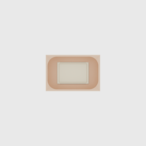 Small tray organiser – 2×3 (59 × 88.5 mm) in Army Beige, shown with a matchbox. Top view.