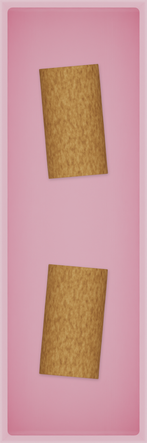 Slim tray organiser – 6×2 (177 × 59 mm) in Sakura Pink, shown with wine corks. Top view.