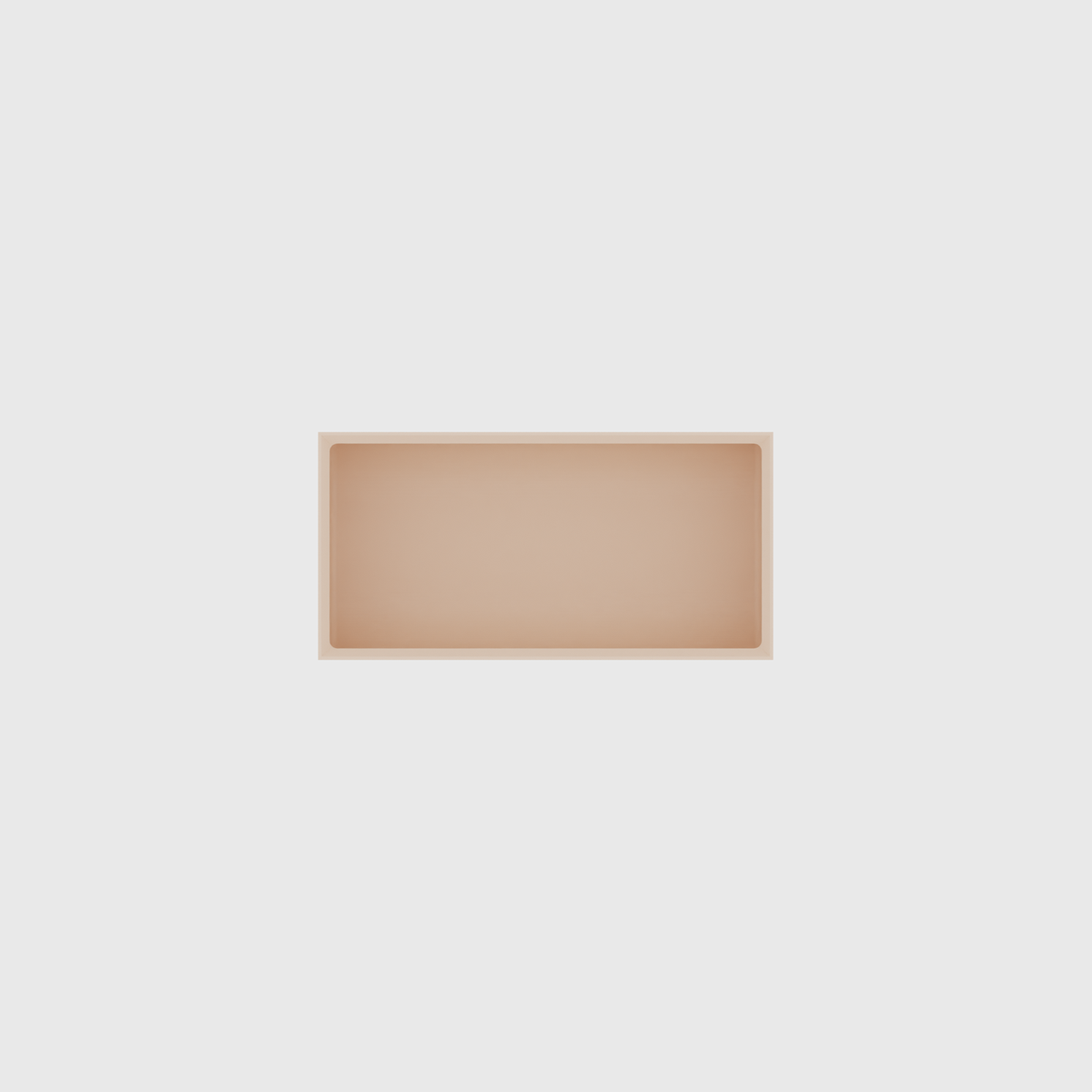 Small tray organiser – 2x4 (59 × 118 mm) in Army Beige