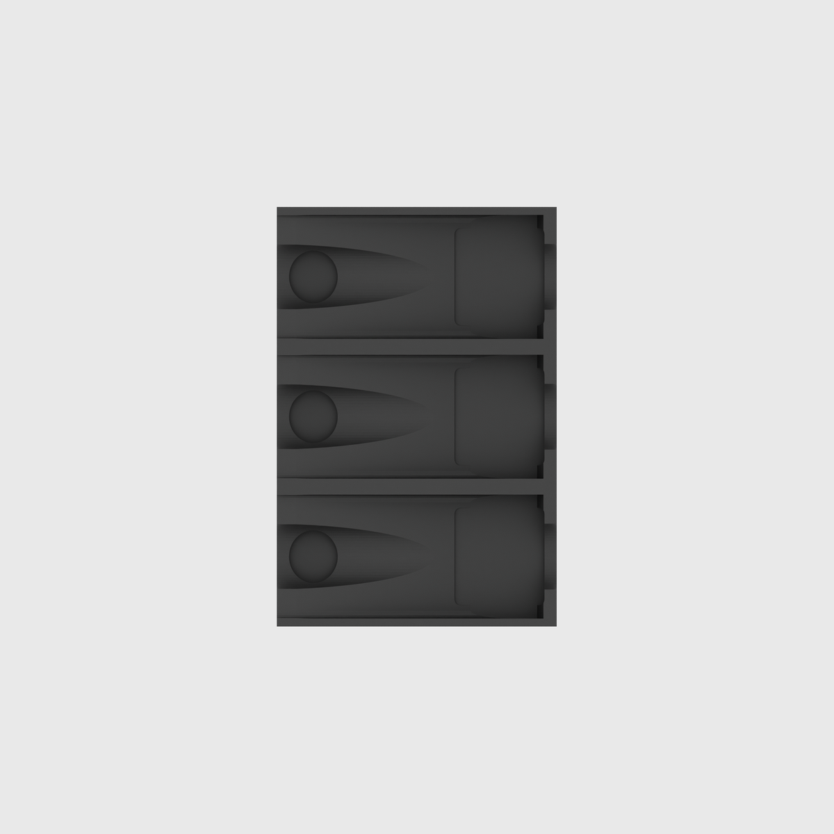 Spice Rack 6x4 in Charcoal Black