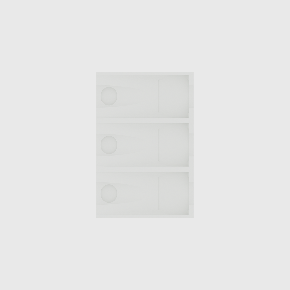 Spice Rack 6x4 in Cotton White
