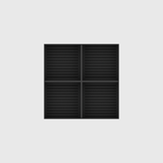 Teabagbox 5x5 in Charcoal Black