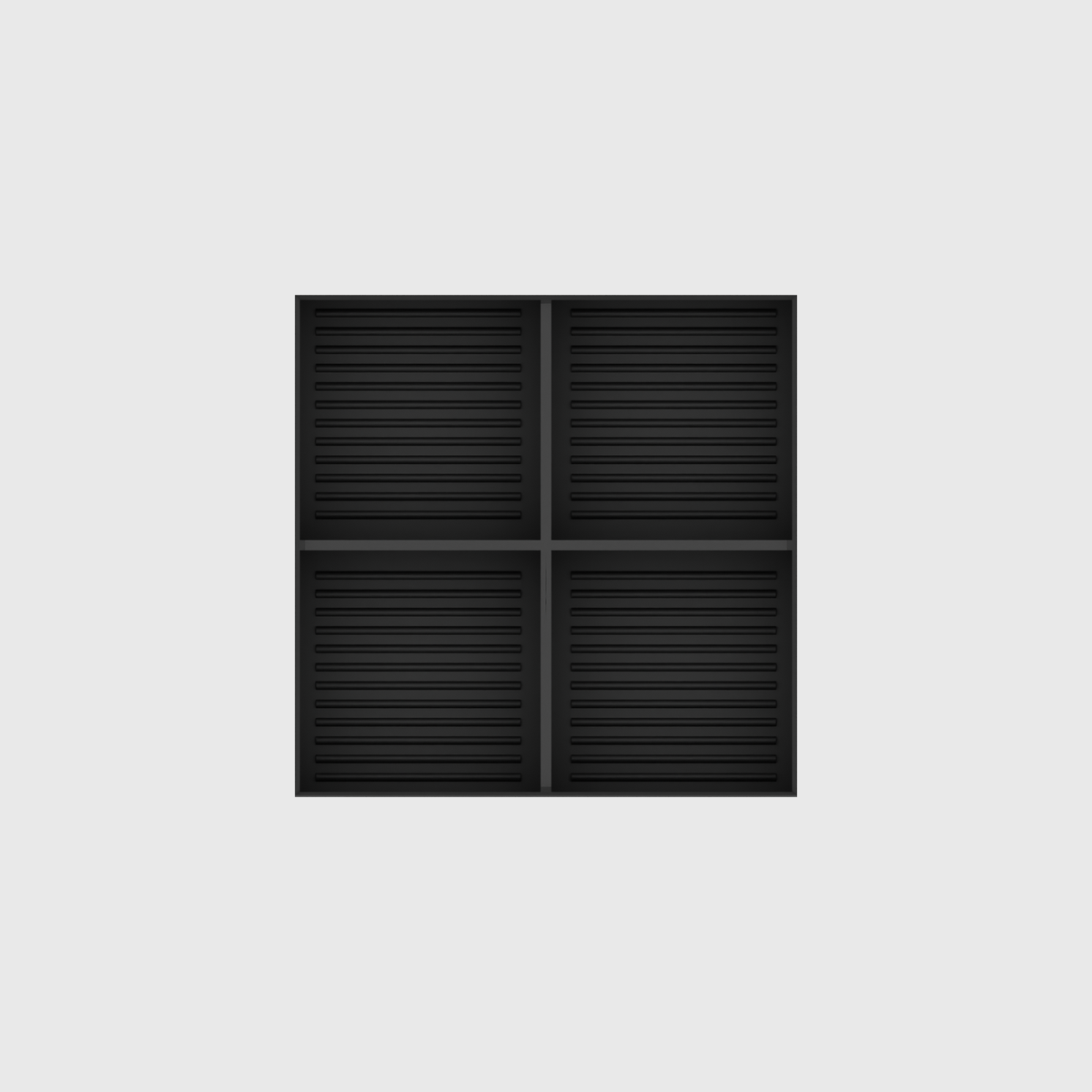Teabagbox 5x5 in Charcoal Black