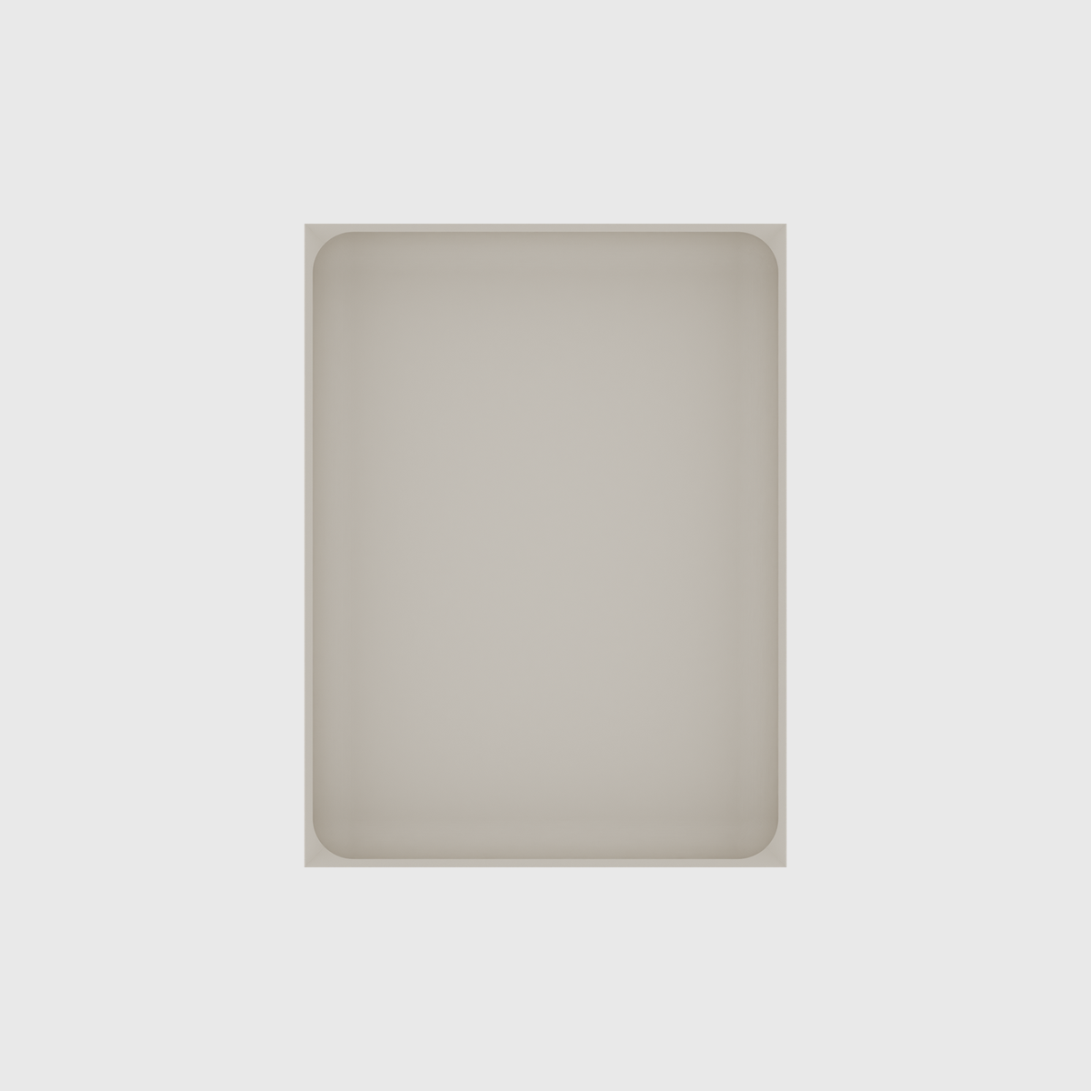 Large tray organiser – 8x6 (236 × 177 mm) in Muted White
