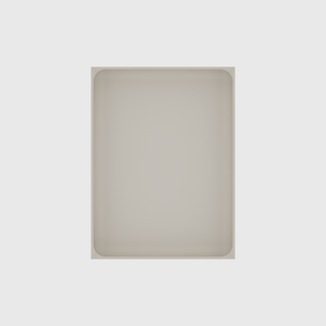 Large tray organiser – 8x6 (236 × 177 mm) in Muted White